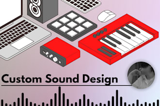 design unique ambient sounds, effects, or short tracks