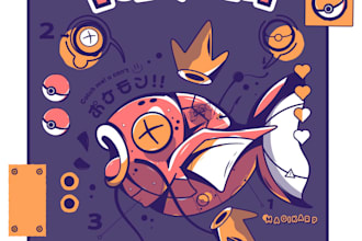 draw your custom pokemon character or fan art