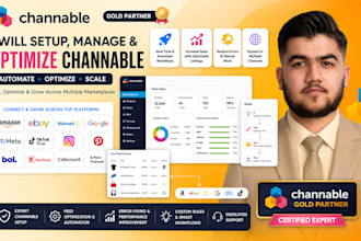 setup and optimize channable product feeds for amazon, google, tiktok, and ebay