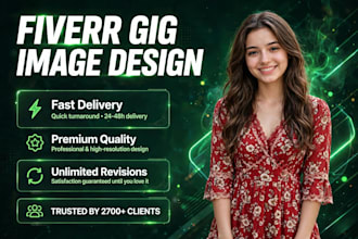 design high quality gig image and youtube thumbnail
