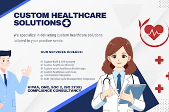 develop custom emr ehr for psychiatry, snf, dental,and remote patient monitoring