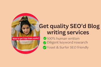 do SEO blog writing service