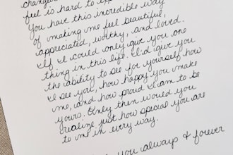 handwrite letters and address envelopes