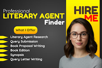 help you find a literary agent with query letters synopsis proposals book blurb
