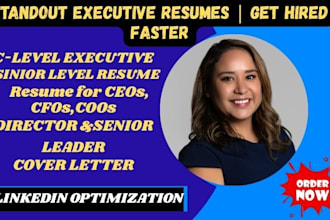 write federal executive resume,cv design,cover letter,linkedin optimization