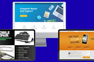 design unique mobile repair and computer repair website