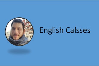 be your professional english tutor for grammar and pronunciation