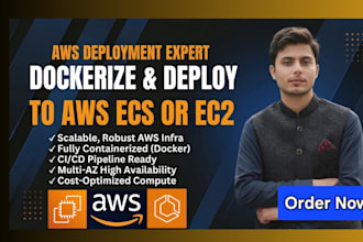 dockerize and deploy your app to AWS ecs or ec2