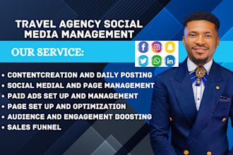 be your travel agency booking social media marketing manager content creator