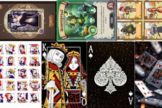 playing card design, card game design, board game design, game board designer