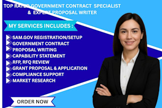 win government contracts write winning bid proposals and do samgov registration