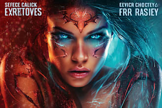 create eyecatching sci fi or romance book cover or ebook cover