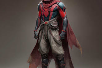 portrait you as an superhero character