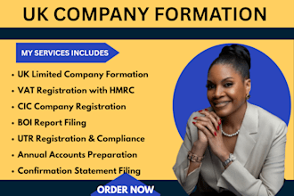 register UK ltd company registration, ein number, vat, cic, boi report, utr