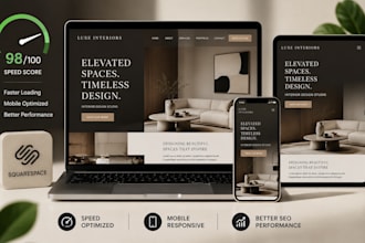 optimize squarespace website speed, fix mobile responsive squarespace redesign