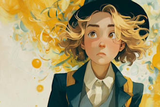 draw an illustration of any character in procreate