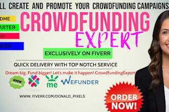 do crowdfunding campaign creation on kickstarter indiegogo, crowdfunding video