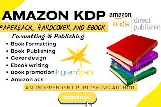 do kdp formatting for amazon KDP, KDP publishing, ebook editing and design