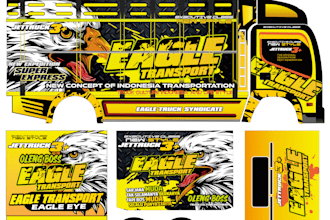 selling miniature sticker truck designs