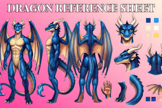draw furry art ref sheet fursona vtuber illustration anthro feral avatar fandom