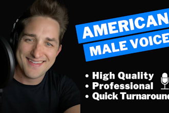record a professional american male voiceover