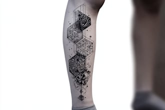 create unique custom geometric tattoo design