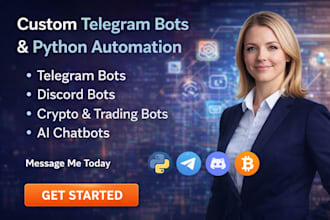 develop a custom telegram bot with python for your needs