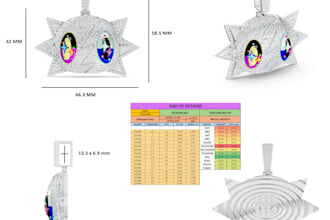 custom hip hop jewelry iced out pendants and chains in 3d cad