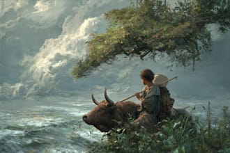design background illustration and environment art