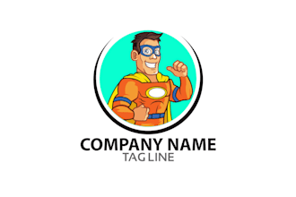 create professional and specially super herol ogo design