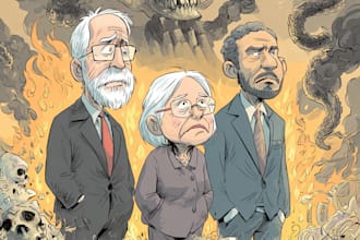 draw political cartoon and comic strip