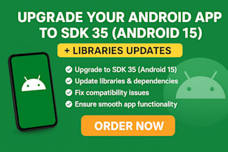 update your android app to sdk 35 android 15