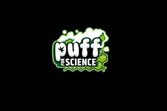 design puff science cannabis logo