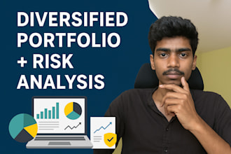 create a diversified investment portfolio with risk analysis