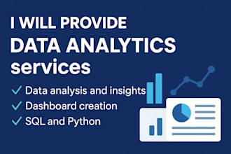 be your freelancer data analytics consultant and product manager