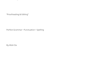write correcttion free content and proofreading
