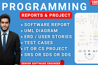 do uml, use case, class diagram, bpmn, erd diagram, dfd, srs, urgent report