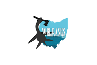 design attractive axe throwing tournament logo