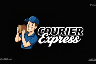 create an eye catching courier express logo for you in 12 hours