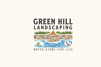 design fantastic gorgeous landscape firm logo
