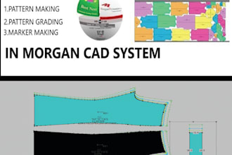 make a sewing pattern and grading for any garment