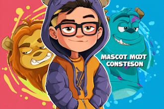 draw amazing cartoon character and scene no ai