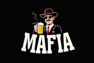 make a high quality mafia logo design with unlimited revisions