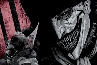 design comic book, manga style dark art, horror comics
