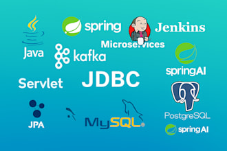develop java application, restful apis and microservices using spring boot