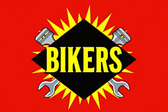 design awesome grunge  piston, wrench logo  for you in just 1 day