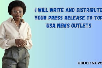 write and distribute your press release to top USA news outlets