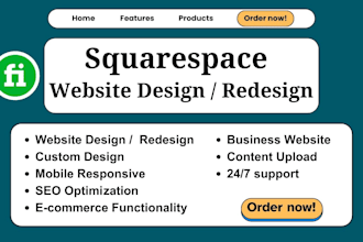 squarespace website design, custom squarespace website, squarespace developer