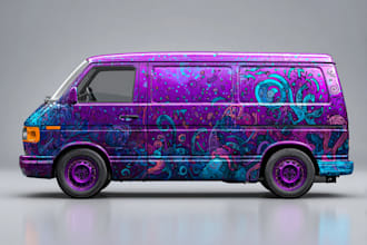 create food truck wrap design, food trailer wrap design