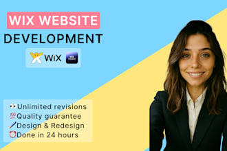 build responsive wix website, design, redesign